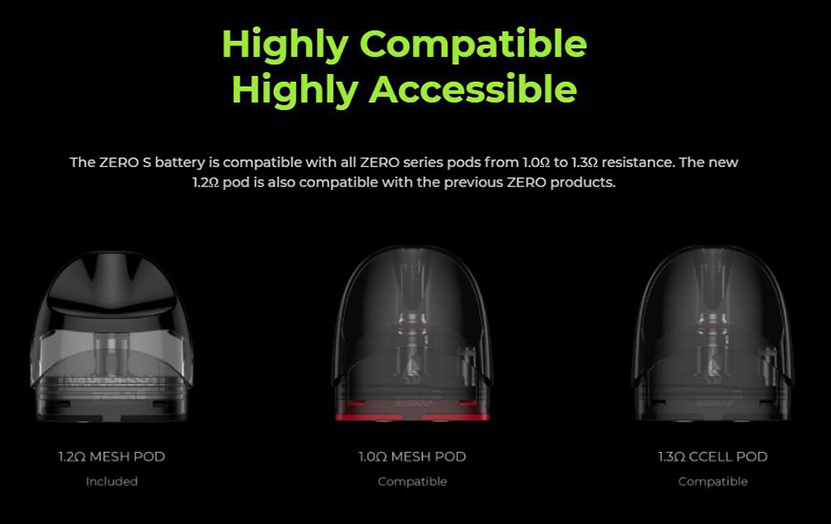 Vaporesso Zero S Kit Coil Compatibility