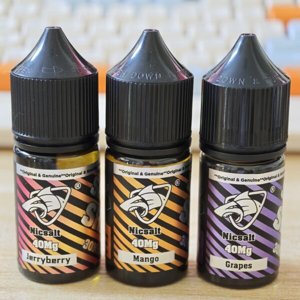 鯊克國際版 SALT SHAQ 彩鯊系列 30ml/40mg小煙油